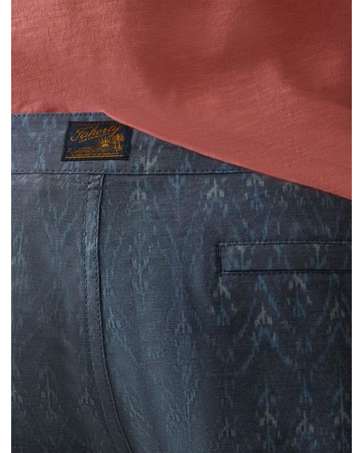 Faherty Brand Blue Biarritz Boardshort for men