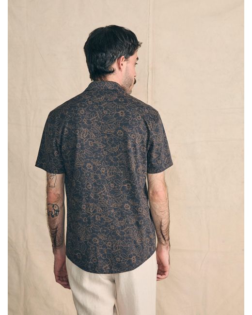 Faherty Brand Multicolor Short-sleeve Hermosa Knit Shirt for men