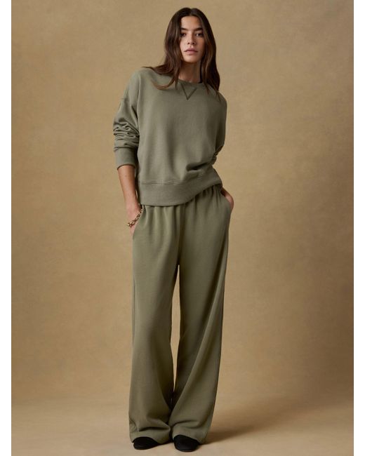 Faherty Brand Natural High Standard Fleece Wide Leg Sweatpant