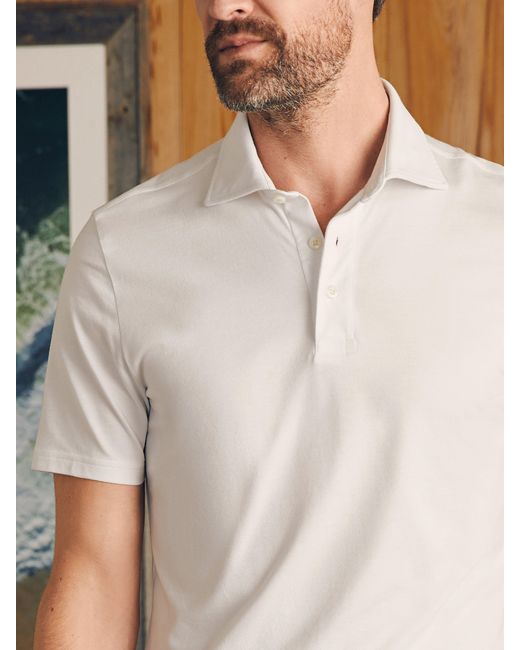 Faherty Brand Multicolor Movementtm Short-sleeve Pique Polo Shirt for men