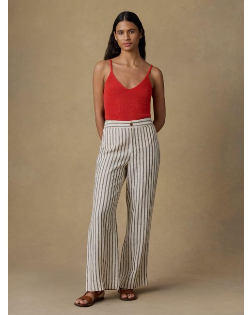 Faherty Brand Natural Sun Strider Linen Pants