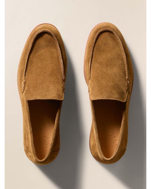 Faherty Brand Brown Reserve Venetian Loafer for men