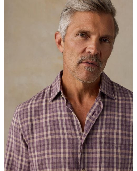 Faherty Brand Brown Palmetto Shirt for men