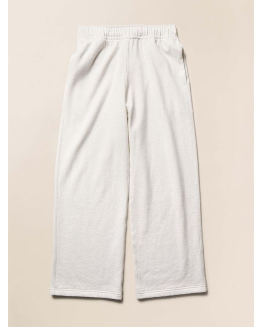 Faherty Brand Natural High Standard Fleece Wide Leg Sweatpant