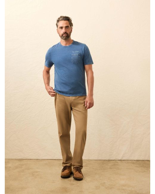 Faherty Brand Blue Steven Paul Judd Thunderbird T-Shirt for men