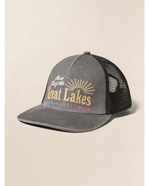 Faherty Brand Multicolor Lake Resort Trucker Hat for men