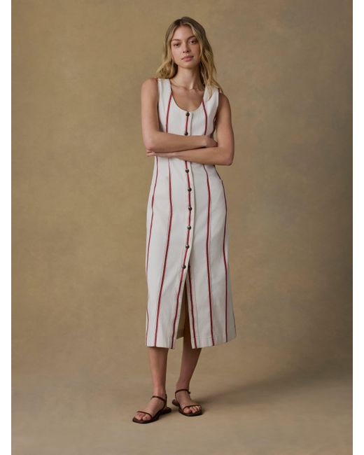 Faherty Brand Natural Tideweave Malibu Dress