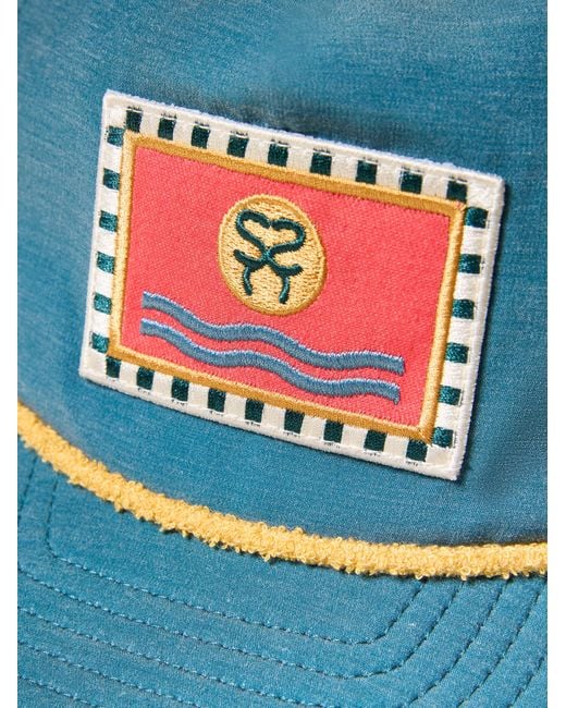 Faherty Brand Blue Surf Ghana All Day Flag Hat for men