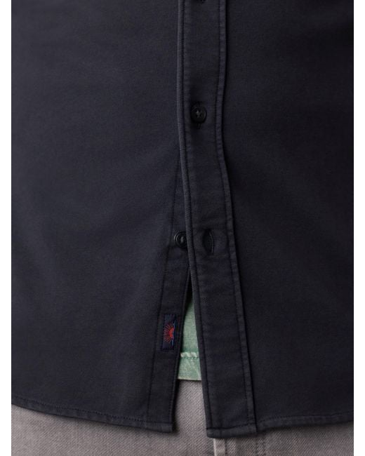 Faherty Brand Black Field Knit Shirt for men
