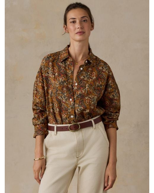 Faherty Brand Natural Linen Relaxed Shirt
