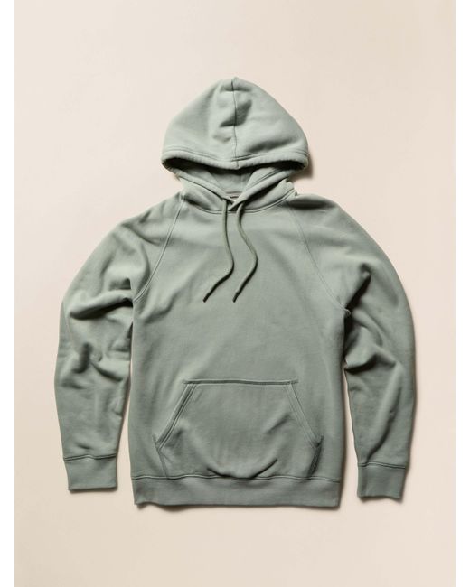 Faherty Brand Blue High Standard Fleece Hoodie for men