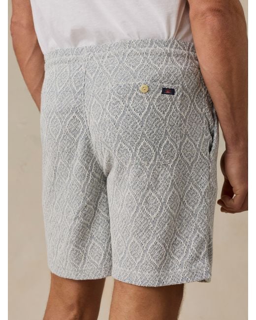 Faherty Brand Natural Oasis Drawstring Short for men