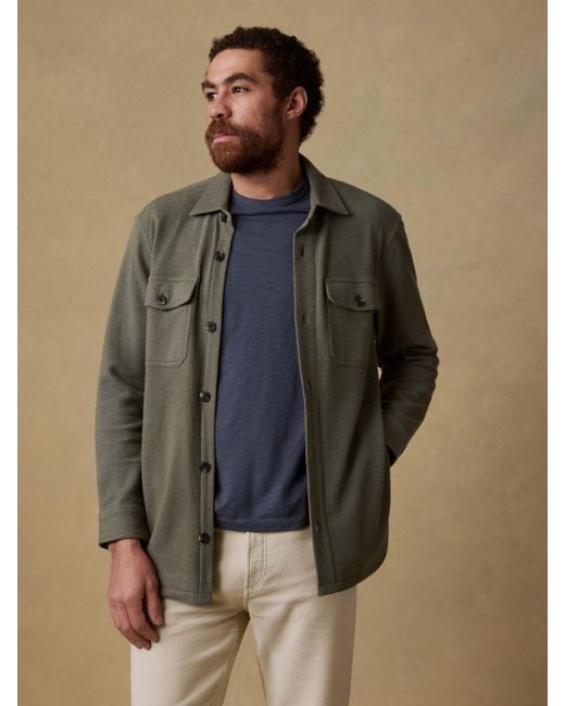 Faherty Brand Green Highland Knit Cpo for men