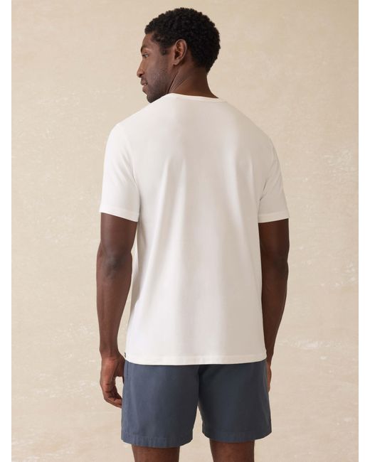 Faherty Brand Natural Short-Sleeve Shorelite Upf T-Shirt for men