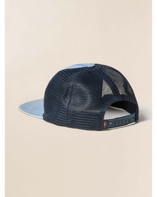 Faherty Brand Blue Steven Paul Judd Thunderbird Denim Hat for men