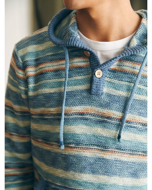 Faherty Brand Multicolor Cove Sweater Hoodie for men