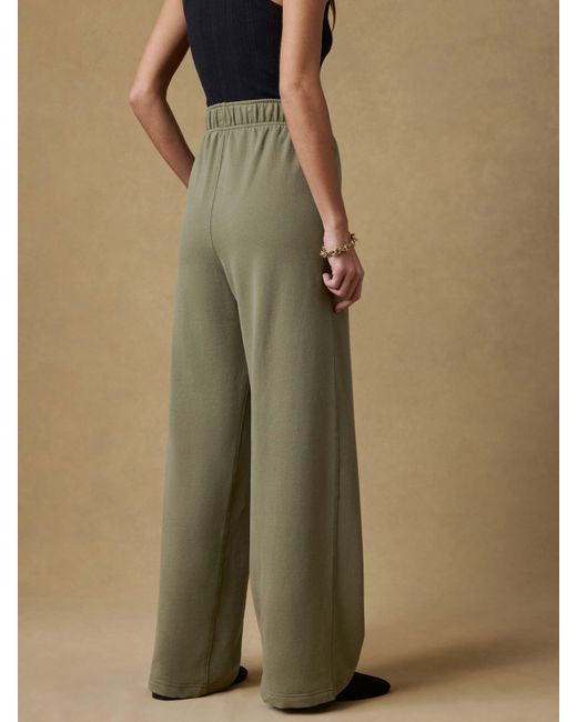Faherty Brand Natural High Standard Fleece Wide Leg Sweatpant