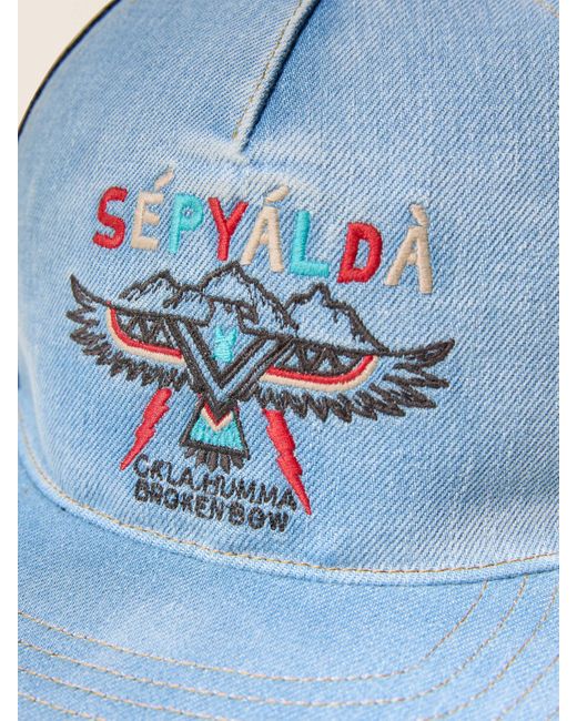 Faherty Brand Blue Steven Paul Judd Thunderbird Denim Hat for men