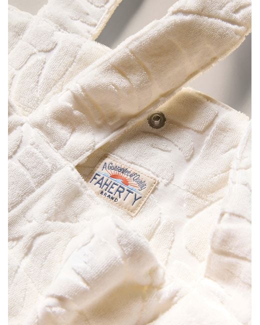 Faherty Brand Natural Towel Terry Tote