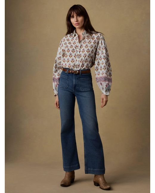Faherty Brand White Suki Blouse