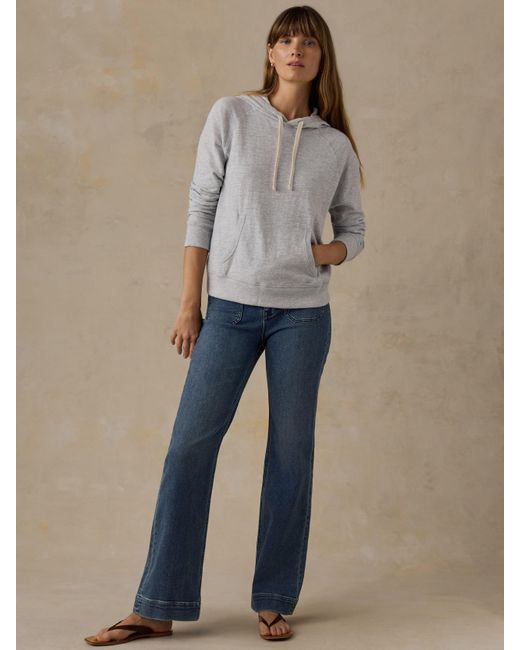 Faherty Brand Gray Sunwashed Organic Hoodie