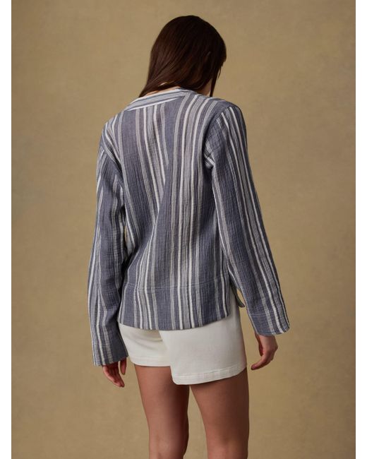 Faherty Brand Natural Dune Cotton Gauze Harbor Top