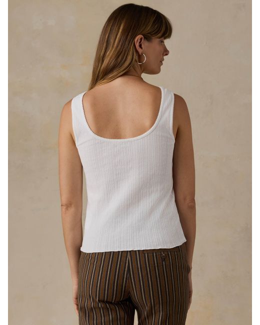 Faherty Brand Natural Paradise Pointelle Cami Cardigan