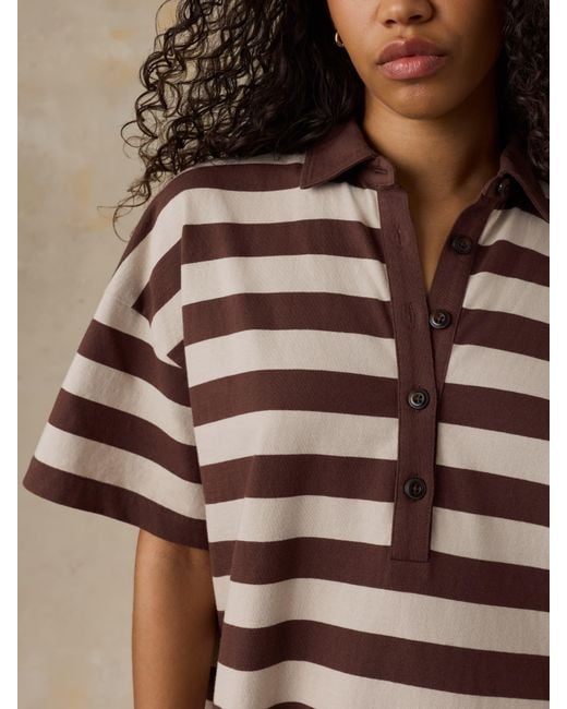 Faherty Brand Natural Recycled Cotton Knit Dress