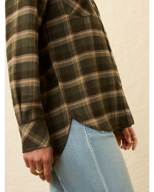Faherty Brand Natural Nazare Flannel Overshirt