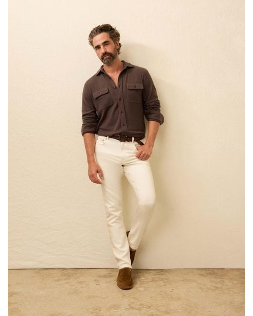 Faherty Brand Natural Stretch Terry 5-Pocket Pants for men