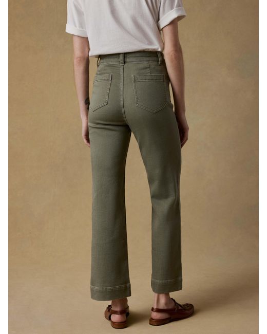 Faherty Brand Natural Stretch Terry Patch Pocket Ankle Pants