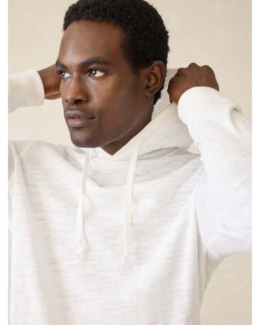 Faherty Brand Natural Sunwashed Slub Hoodie (Tall) for men