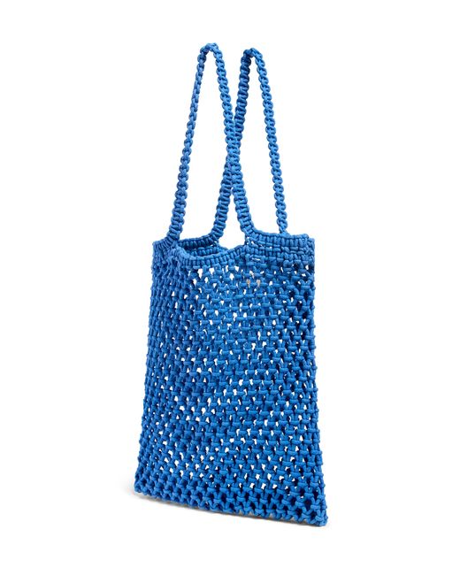Faherty Brand Blue Sunwashed Market Tote