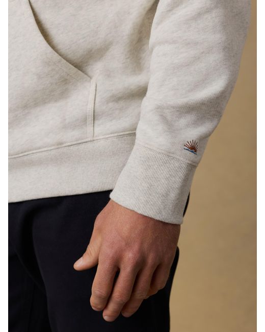 Faherty Brand Natural Surf Shop High Standard Fleece Hoodie for men