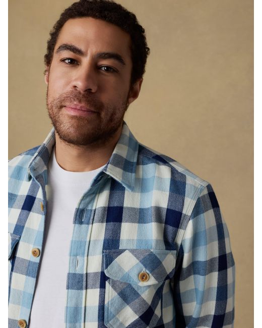 Faherty Brand Blue Overshirt for men