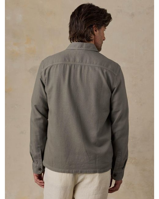 Faherty Brand Brown Tropic Surplus Shirt for men