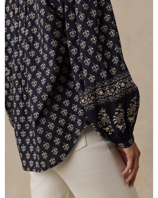 Faherty Brand Black Suki Blouse