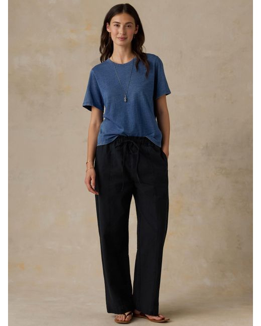 Faherty Brand Blue Sunwashed Regenerative T-Shirt