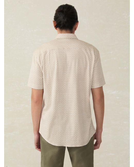 Faherty Brand Natural Short-Sleeve Hermosa Shirt for men