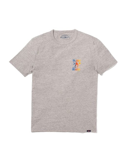 Faherty Brand Gray Palm Springs Short-sleeve Crew T-shirt for men