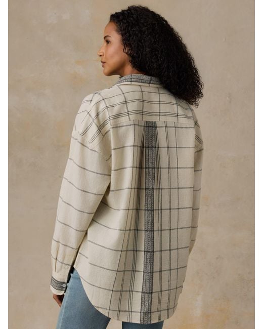 Faherty Brand Brown Textured Cotton Relaxed Shirt