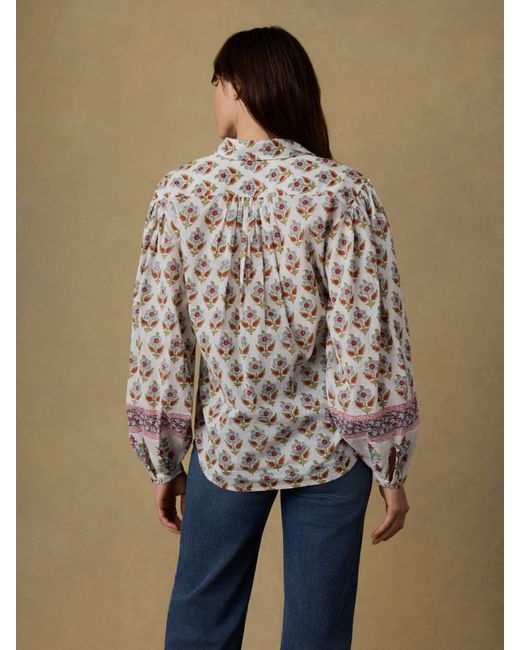 Faherty Brand White Suki Blouse