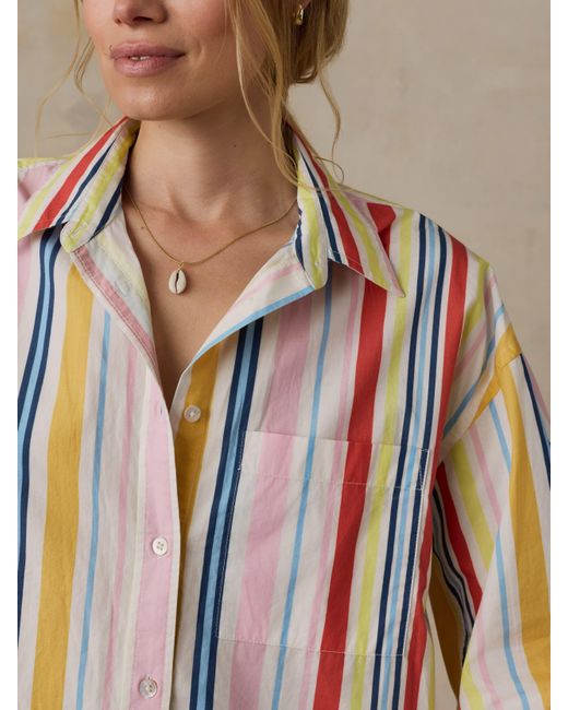 Faherty Brand Natural Coastal Poplin Relaxed Shirt
