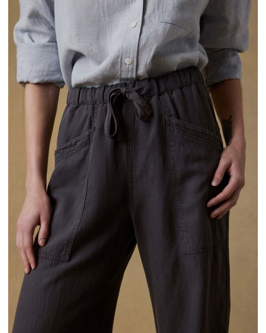 Faherty Brand White Topanga Drape Pants