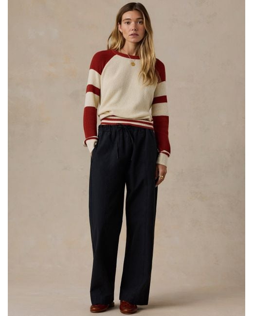 Faherty Brand Brown Throwback Crew Sweater
