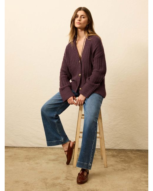 Faherty Brand Natural Heirloom Cotton Relaxed Cardigan