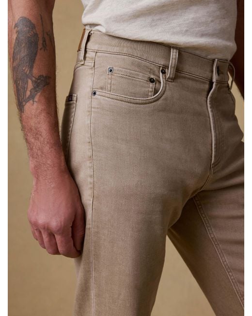 Faherty Brand Natural Stretch Terry 5-Pocket Pants for men