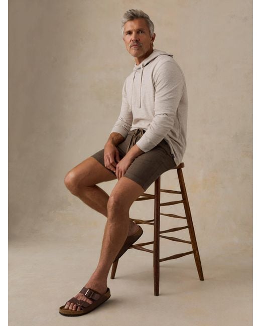 Faherty Brand Natural Essential Linen Short (6.5" for men