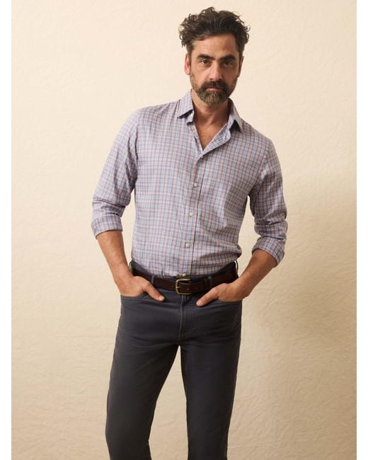 Faherty Brand Gray Movement&Trade; Shirt for men