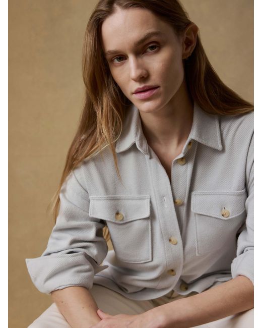 Faherty Brand Brown Legend&Trade; Sweater Overshirt
